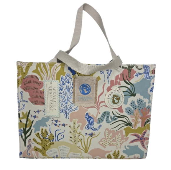 Spartina 449 Handbags - Spartina 449 Market Tote Mermaid Sea NEW